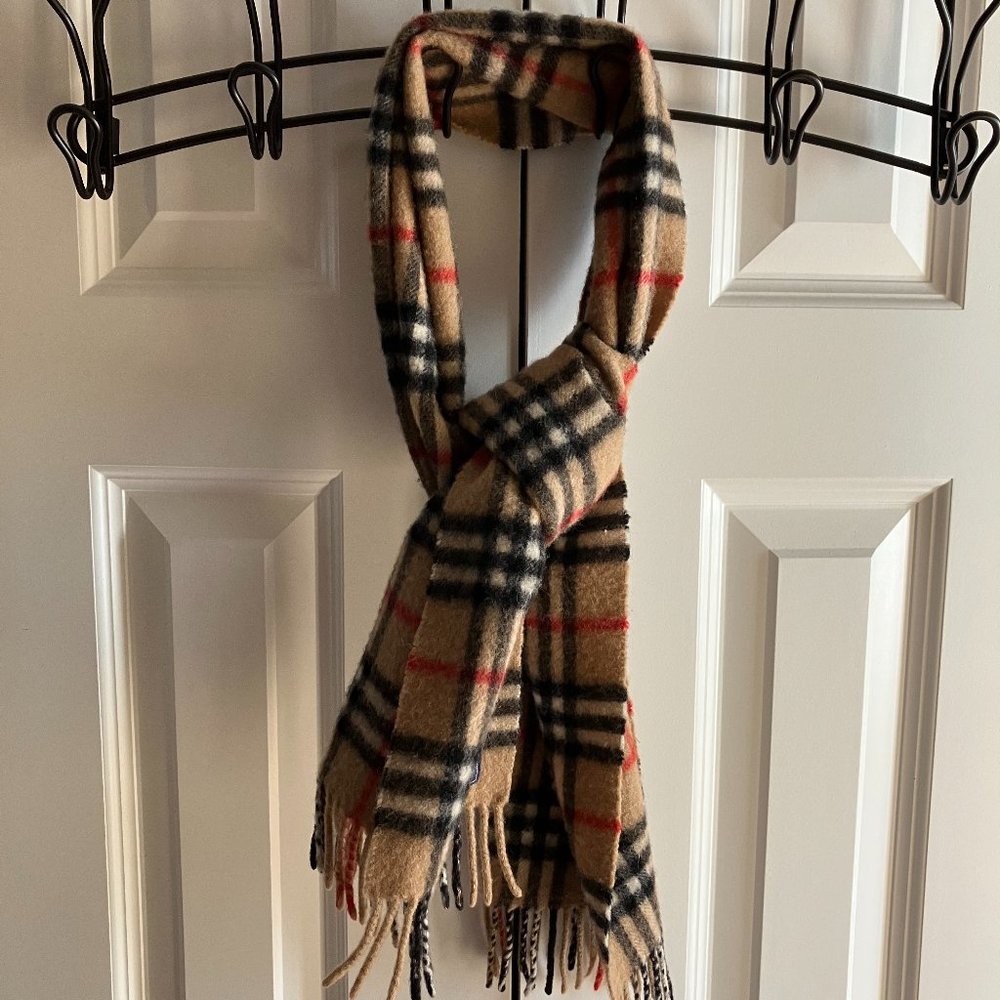Authentic Burberrys® of London 100% CASHMERE Scarf